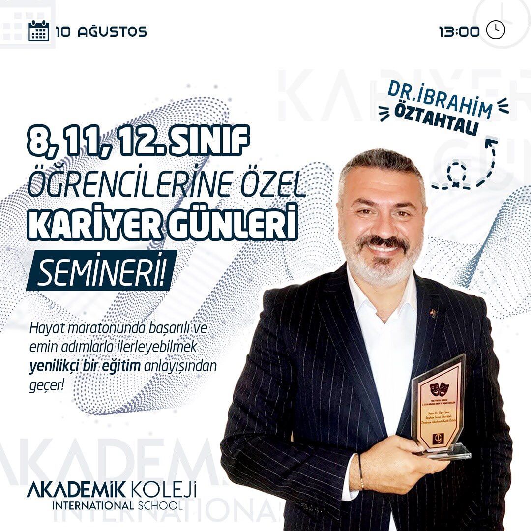 Akademik Kolejinde 8.-11.- 12. Sınıf Öğrencilerine Özel Kariyer Günleri Semineri!